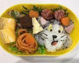 キャラ弁 トムとジェリーのトム作り方3写真