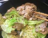 豚こまキャベツの塩だれパスタ作り方9写真