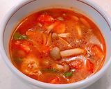 ある物で簡単！トムヤムガイのスープごはん作り方1写真