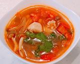 ある物で簡単！トムヤムガイのスープごはん作り方5写真