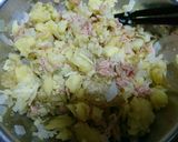 簡単！皮ごとポテトのチーズinポテサラ作り方4写真