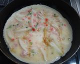 玉ねぎと挽き肉のふわふわ焼き(お好み焼）作り方4写真