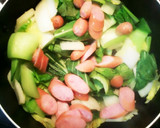 だしの素で簡単！白菜と青梗菜の炒め煮作り方7写真