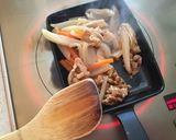 納豆とハヤトウリのきんぴら卵丼作り方2写真