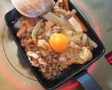 納豆とハヤトウリのきんぴら卵丼作り方3写真
