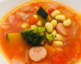 野菜たっぷり♪ごろごろ具だくさんスープ作り方6写真