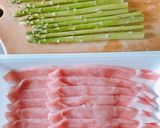 アスパラの甘辛豚肉巻き 豆板醤ソース作り方1写真