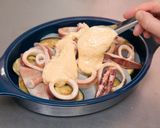 イカと野菜の重ね焼き作り方5写真