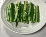 カイワレとオクラのさっぱりサラダ作り方1写真