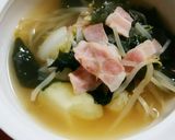 生姜入り。大根とじゃが芋の中華スープ。作り方6写真