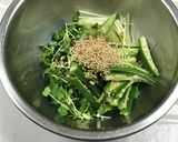 カイワレとオクラのさっぱりサラダ作り方4写真
