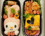 マイメロキャラ弁♡簡単キャラ弁♡デコふり作り方4写真
