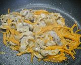 簡単！豆苗と水菜の味噌バター炒め作り方2写真
