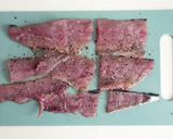 さんまの竜田揚げ　梅肉和え作り方1写真