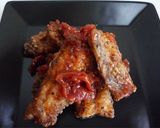 さんまの竜田揚げ　梅肉和え作り方5写真