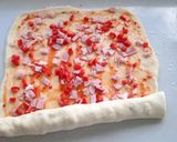 HBでベーコンとスイートチリのロールパン作り方4写真