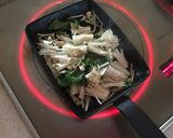 納豆とえのきの洋風卵丼作り方3写真