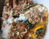 納豆とえのきの洋風卵丼作り方6写真