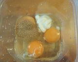 簡単！レンジで作れる♪かに玉丼作り方1写真