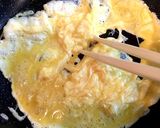 ビール簡単おつまみ☆長ねぎ炒り卵ナムル風作り方1写真