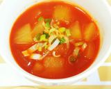 むくみ便秘対策に☆冬瓜のスンドゥブスープ作り方4写真