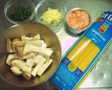 エリンギとツナの和風パスタ作り方1写真