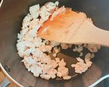 鶏と豆腐のポカポカそぼろ汁作り方2写真