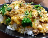フルぷる豆腐と揚げ玉のこってり卵とじ丼作り方13写真