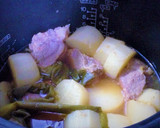 炊飯器でとろとろ～大根と豚角煮作り方3写真