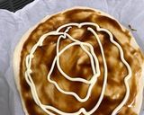 ピザ生地にお好みソースを☆お好み焼きピザ作り方3写真