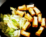 あれが決め手♪厚揚げとキャベツの甘辛炒め作り方5写真
