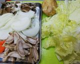 豚バラ肉と白菜スープ ジャガイモでトロリ作り方1写真