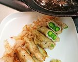 たっぷり生姜添えスナップエンドウ肉巻き作り方4写真