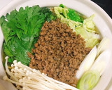 お鍋一つで簡単！すき焼き風そぼろうどん。作り方4写真