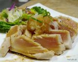まぐろステーキ☆オリーブ油ポン酢ソース作り方6写真