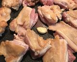 鶏肉の梅ニンニク煮作り方2写真
