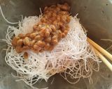 納豆と刺身のツマのご飯（リメイクレシピ）作り方2写真