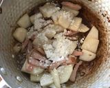 豆乳or牛乳の簡単カブとベーコンのスープ作り方2写真