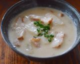 豆乳or牛乳の簡単カブとベーコンのスープ作り方4写真