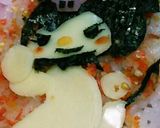 今日のキャラ弁11/15(クロミちゃん)作り方3写真