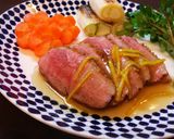 鴨と下仁田ねぎのロースト◇柚子あん作り方6写真