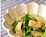 豆苗のポン酢炒め作り方7写真