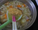 野菜たっぷり　しんから温まる豚汁作り方7写真
