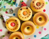 ヘルシー焼きドーナツ★スノーマン作り方2写真