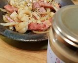 玉ねぎとホタテ、厚切ハムのガチソース炒め作り方9写真