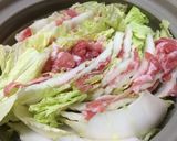 温まる！高菜漬けのミルフィーユ鍋作り方4写真