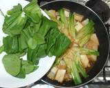 鶏もも肉と厚揚げの煮物♪簡単おかず青梗菜作り方11写真