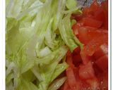 カフェ飯♪トマト酢でエスニックタコライス作り方3写真