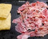 簡単！油揚げに詰めるだけ☆豚こまとんかつ作り方1写真