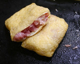 簡単！油揚げに詰めるだけ☆豚こまとんかつ作り方2写真